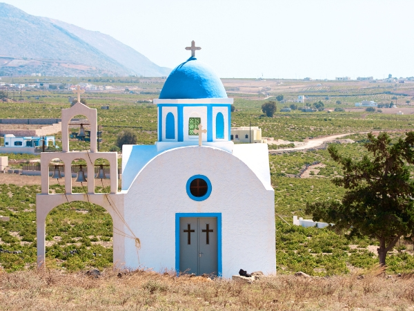 Church in Akrotiri Greece