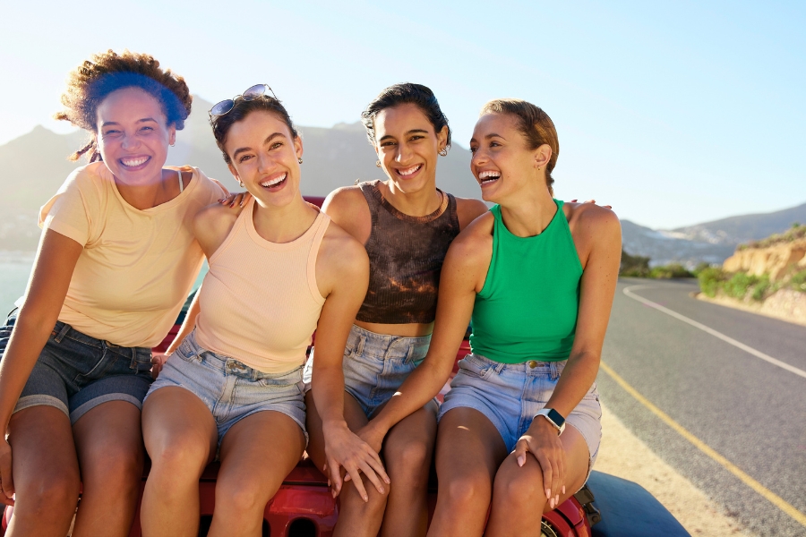 Friends on a Road Trip