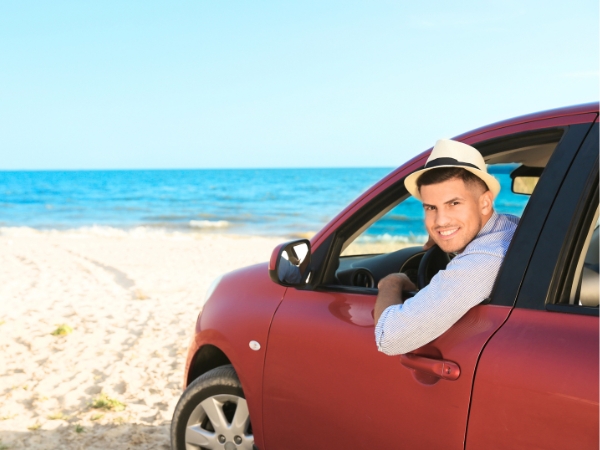 Car on the Beach