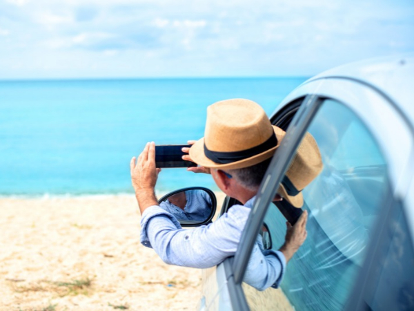 Car on the Beach