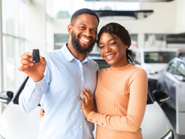 Couple Renting a Car