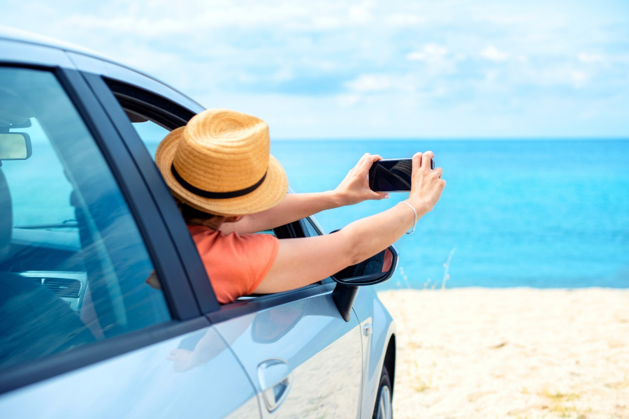 Car on the Beach