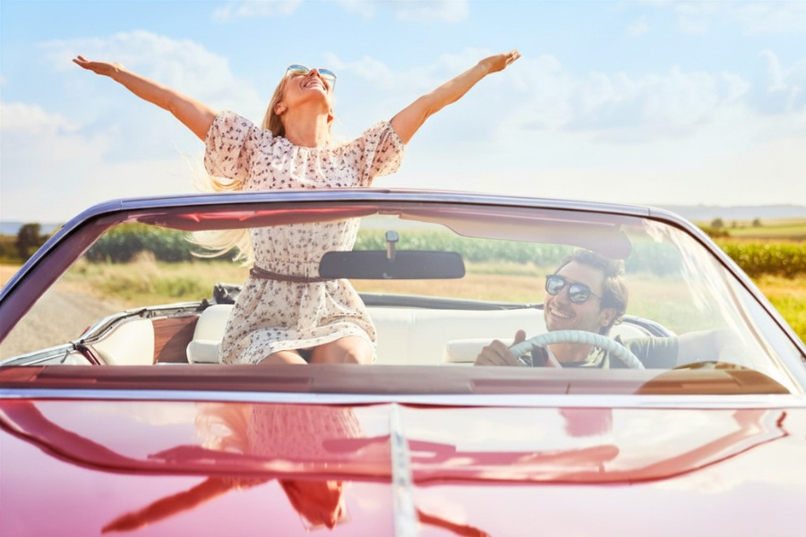 Couple on a Road Trip